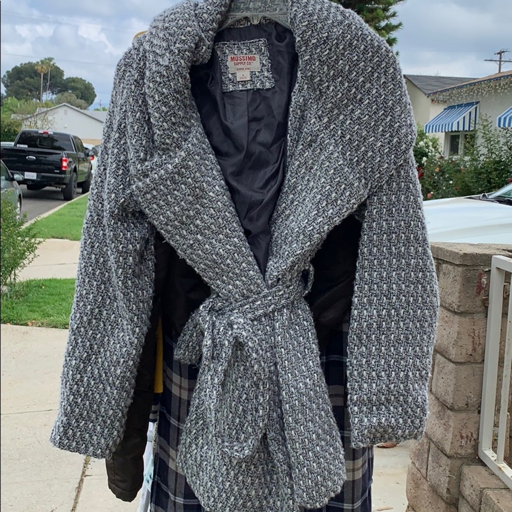Gray and white coat